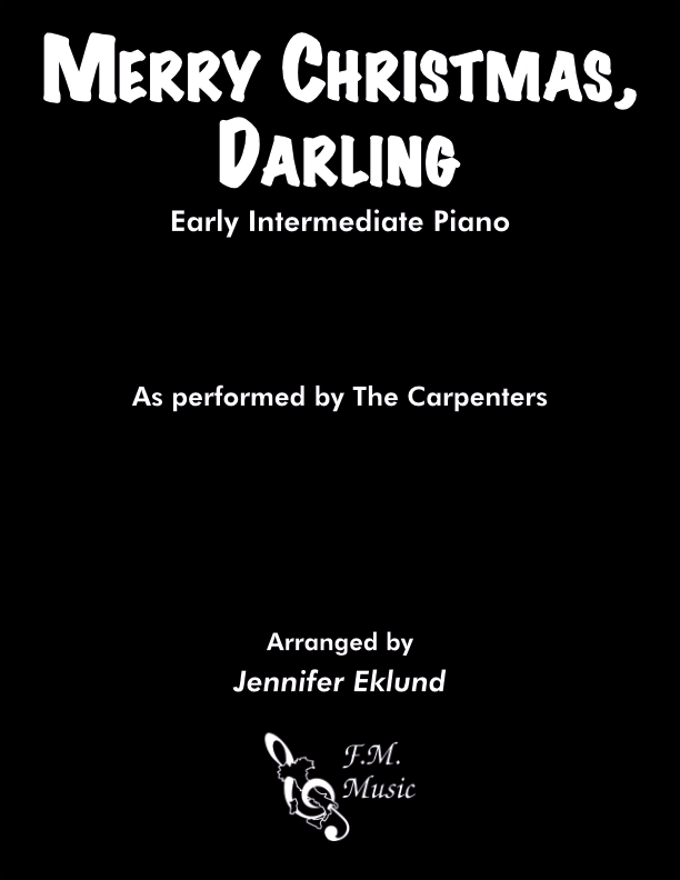 Merry Christmas, Darling early intermediate piano sheet music cover image